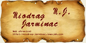 Miodrag Jarminac vizit kartica